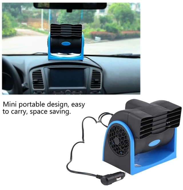 Alt view image 2 of 5 - Keenso 12V Car Fan, DC Portable Adjustable Speed Cage Fan with 2 Speeds for Car Truck RV SUV, Low Noise 45db Efficient Cooling