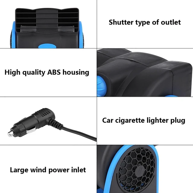 Alt view image 5 of 5 - Keenso 12V Car Fan, DC Portable Adjustable Speed Cage Fan with 2 Speeds for Car Truck RV SUV, Low Noise 45db Efficient Cooling