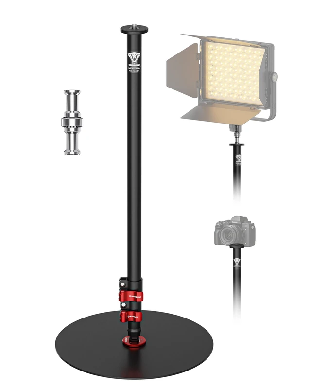 Main image of IFOOTAGE RB-A300-I Round Base Monopod Stand with Heavy Iron Base, 59.4" Adjustable Camera Floor Stand, 22 lb Load Capacity, 1/4" & 3/8" Mount for Camera, Light, Mic, Monitor, Live Streaming