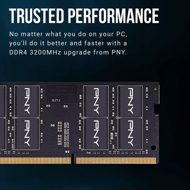 Alt view image 3 of 5 - PNY DDR4 16GB (1x16GB) 3200MHz CL22 Performance Notebook Memory