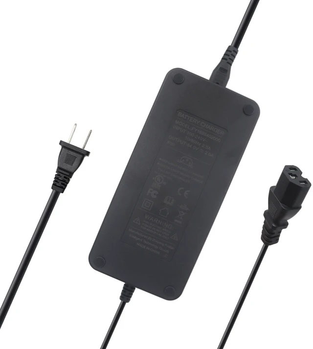 Main image of 84V 2A Lithium Battery Charger AC Adapter Power Supply for 20S 72V Lithium Li-ion Batteries Pack with 3 Holes Plug