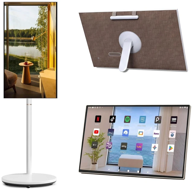 Main image of Cugima 2-in-1 Portable TV, Detachable Touchscreen, Tabletop & Rolling Mode