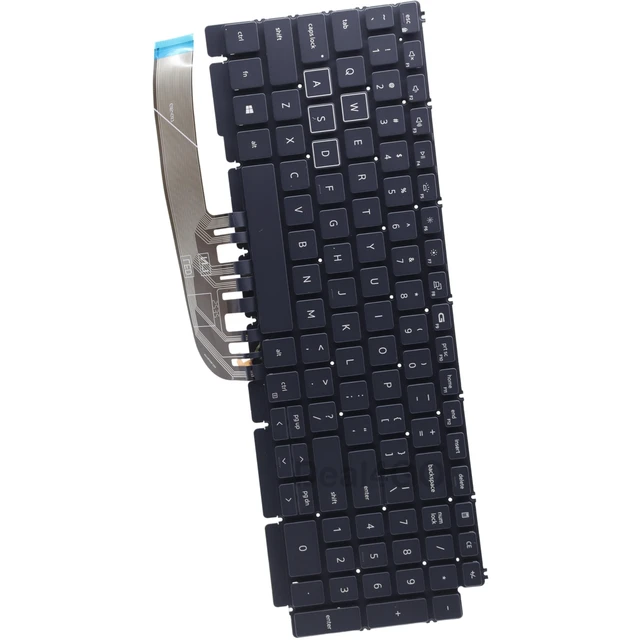 Alt view image 3 of 5 - Deal4GO 4-Zone Per-Key RGB Backlit Keyboard US-INTL Replacement for Dell G15 5510 5511 5515 5520 5521 5525 5530 5535 - Gray/Black