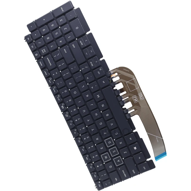 Alt view image 5 of 5 - Deal4GO 4-Zone Per-Key RGB Backlit Keyboard US-INTL Replacement for Dell G15 5510 5511 5515 5520 5521 5525 5530 5535 - Gray/Black