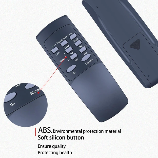 Alt view image 3 of 5 - MOVHEIYL Replacement Remote Control Compatible for Dimplex Infrared Plug-in Patio Heater DIRP15A10GR