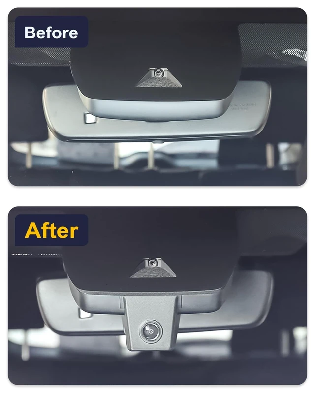 Alt view image 4 of 5 - Fitcamx 4K Dash Cam Suitable for Toyota RAV4 2022-2025 (Model B/with Vent Hole on Cover), NOT for RAV4 Prime, OEM Look, 2160P UHD Video, WiFi & APP, Loop Recording, G-Sensor, Plug & Play, 64GB Card