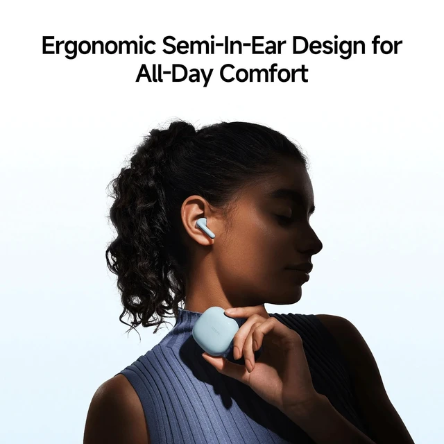 Alt view image 3 of 5 - XIAOMI Redmi Buds 8 Active Wireless Earbuds, SemiinEar Design, 14.2mm Titanium Driver, DualMic AI Call Noise Reduction, 37H Playtime, Bluetooth 5.4, IP54 Water Resistant, Customizable EQ (Blue)