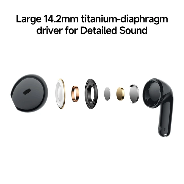 Alt view image 4 of 5 - XIAOMI Redmi Buds 8 Active Wireless Earbuds, SemiinEar Design, 14.2mm Titanium Driver, DualMic AI Call Noise Reduction, 37H Playtime, Bluetooth 5.4, IP54 Water Resistant, Customizable EQ (Blue)