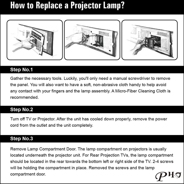 Alt view image 3 of 5 - V13H010L76 Original Genuine Replacement Projection Lamp/Bulb with Housing for Epson ELPLP76 Powerlite Pro G6970WU G6870 G6900WU G6970WU G6770WU Projectors (Osram OEM Bulb Inside)