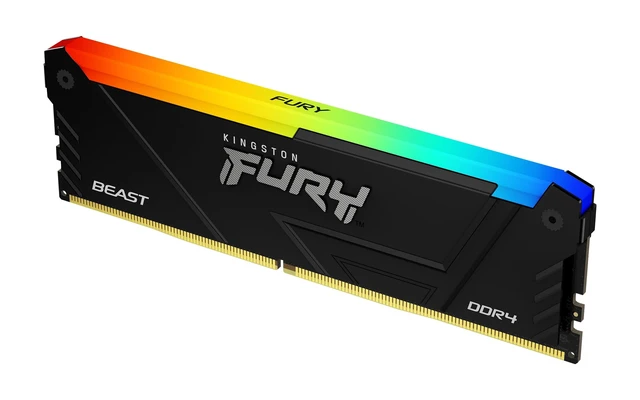 Alt view image 2 of 5 - Kingston FURY Beast RGB 8GB 3200MT/s DDR4 CL16 DIMM Computer Memory KF432C16BB2A/8