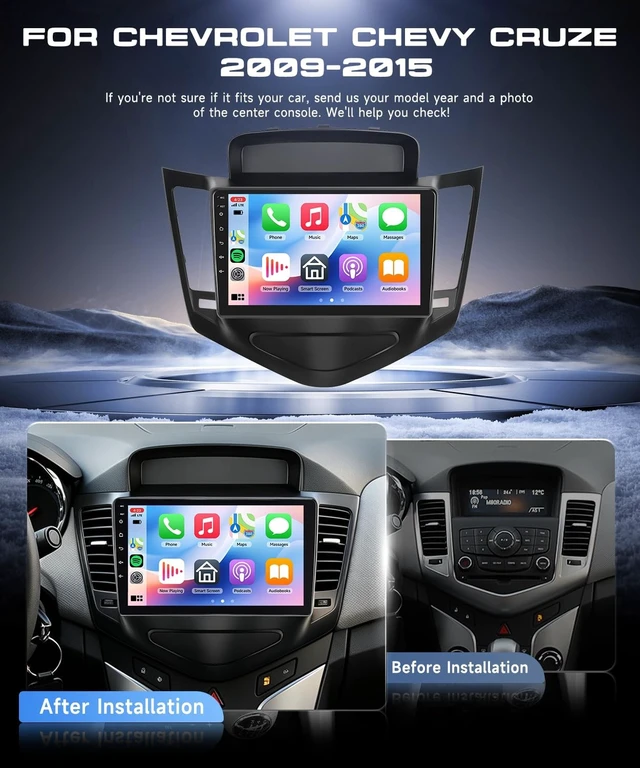 Alt view image 2 of 5 - 4G+64G Android 15 Car Stereo for Chevrolet Chevy Cruze 2009-2015