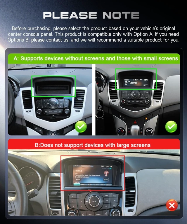 Alt view image 3 of 5 - 4G+64G Android 15 Car Stereo for Chevrolet Chevy Cruze 2009-2015