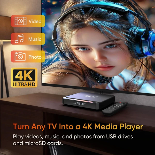 Alt view image 2 of 5 - NEUMI Atom 4K Max Network Media Player for USB Drives, microSD and NAS