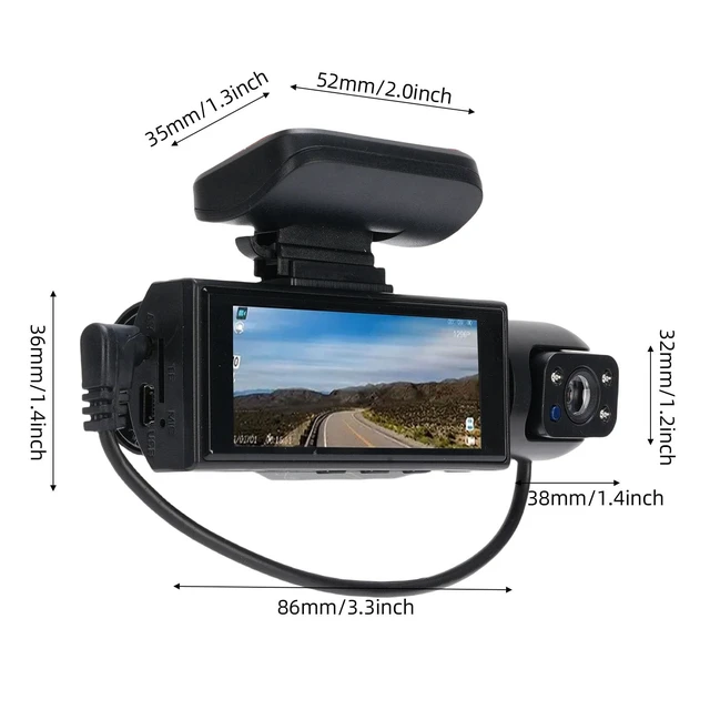 Alt view image 2 of 5 - Dash Camera, 1080P HD DVR, 8CM Screen, Wide Angle Lens for Recording Important Moments Inside Car