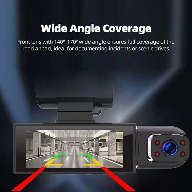 Alt view image 4 of 5 - Dash Camera, 1080P HD DVR, 8CM Screen, Wide Angle Lens for Recording Important Moments Inside Car