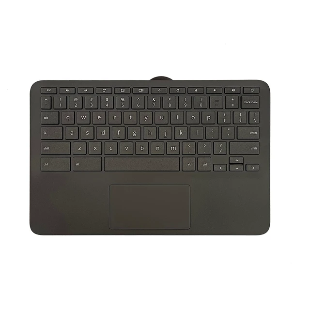 Alt view image 2 of 5 - M47382-001 Replacement for HP Chromebook 11 G9 EE Laptop Upper case Palmrest Assembly with US Keyboard and Touchpad