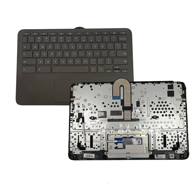 Main image of M47382-001 Replacement for HP Chromebook 11 G9 EE Laptop Upper case Palmrest Assembly with US Keyboard and Touchpad