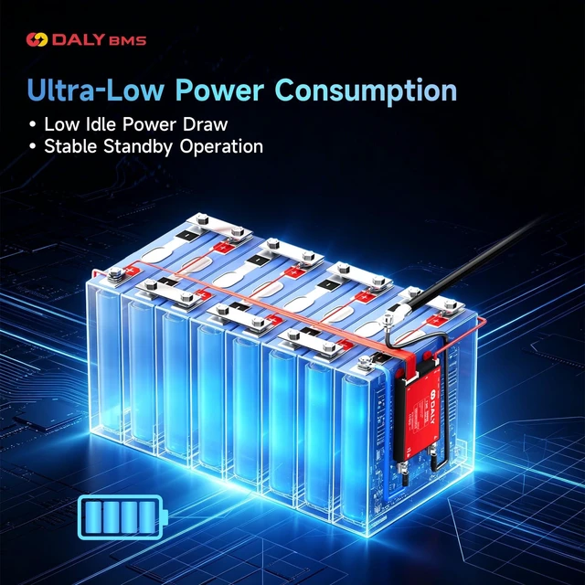 Alt view image 5 of 5 - DALY BMS 12V-24V 100A Built-in Bluetooth