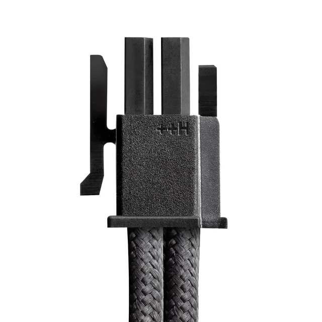 Alt view image 2 of 4 - CableMod Pro ModFlex 12V-2x6 PCIe Cable for Corsair T5 (Blk+Wht, 16p,90B)