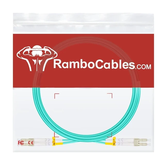 Alt view image 5 of 5 - RamboCables-OM4 LC LC Fiber Patch Cables MMF Multimode, 30ft/10m, 5Packs
