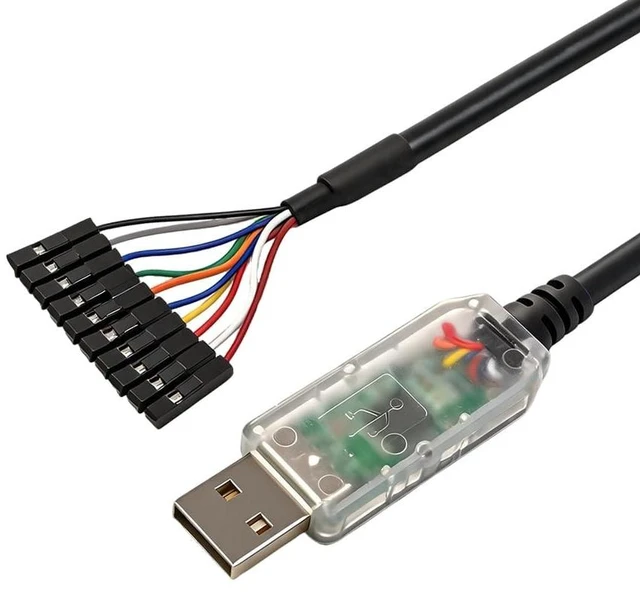 Main image of Retimer C232HM-DDHSL-0 USB to MPSSE Serial Cable(3.3V) FT232H Chip USB to JTAG/I2C/SPI Pitch 2.54MM 10P Headers Compatible with Windows 11 10 8 7 Linux MAC OS(0.5M)