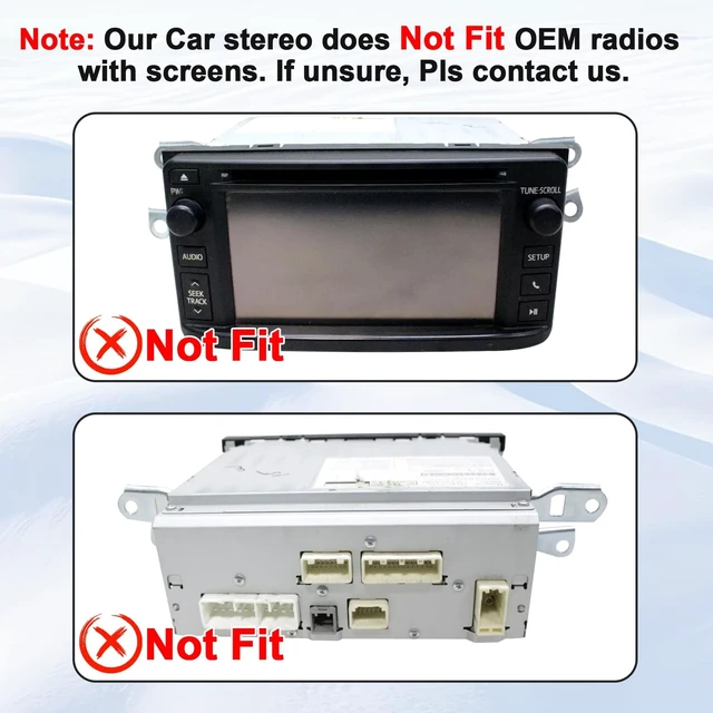 Alt view image 2 of 5 - 9 Inch IPS Touchscreen Linux Car Stereo for Toyota Corolla 2009-2013 with Wireless CarPlay & Android Auto Car Radio, Support Bluetooth, FM Radio, Backup Camera, SWC, Dual USB