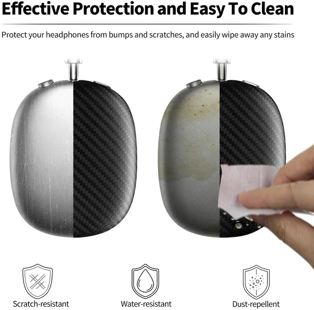 Alt view image 4 of 5 - Carbon Fiber Case Cover Compatible with AirPods Max