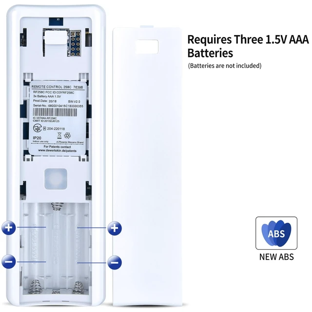 Alt view image 3 of 4 - RF258C Remote Replacement for Serta Motion Perfect II III Adjustable Bed