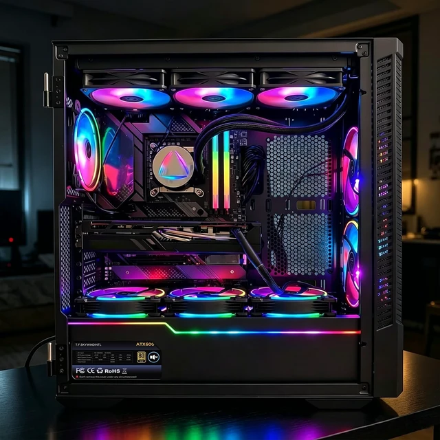 Alt view image 5 of 5 - 600W Power Supply 80 Plus Gold Gaming PSU Non Modular ATX Form Factor