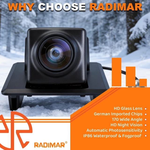 Alt view image 4 of 5 - RADIMAR Rear Back View Camera Assy for 2021 2022 2023 Hyundai Santa Fe 99240-S1500 Adopt Glass Lens, IP86 Water Resistance, Imported Chip Rear Back Up Reverse Camera 99240S1500 99240-S1510 99240S1510