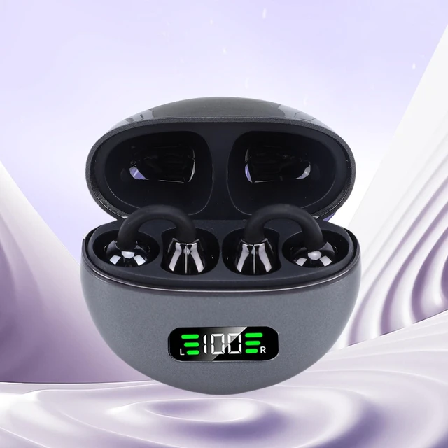 Main image of Luqeeg Wireless Bluetooth Earbuds, LED Digital Display HiFi Touch Control Ear Buds with Noise Canceling Mics Type C Bluetooth Headphones Running Headphones for Cycling Exercise (Black)