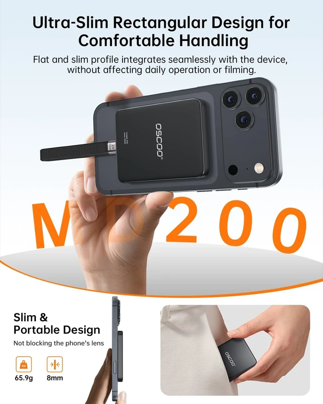 Alt view image 3 of 5 - 2TB Magnetic Portable SSD, Up to 2000MB/s External Solid State Drive
