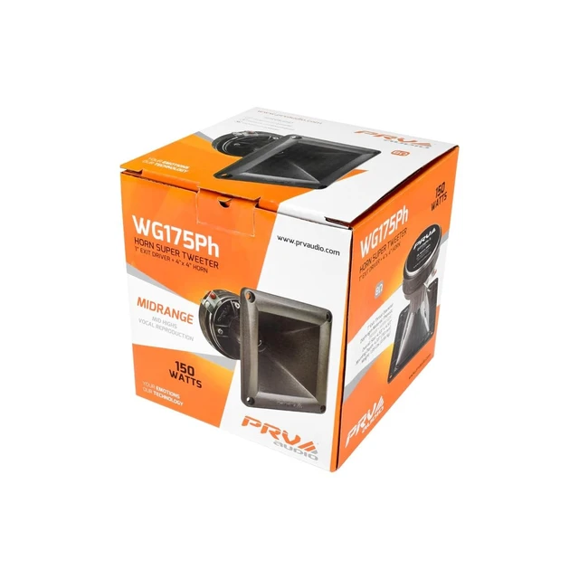 Alt view image 5 of 5 - PRV AUDIO WG175Ph 1" Exit Compression Driver, 150 Watts Program Power, High Frequency, 108dB Tweeter Driver + Horn Combo - Horn Driver Car Audio