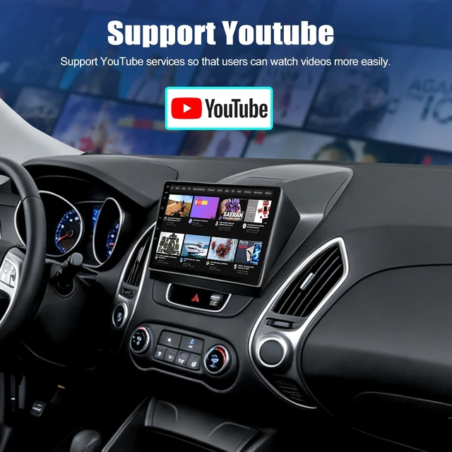 Alt view image 4 of 5 - Car Radio for Hyundai Tucson IX35 2010-2015, Wireless CarPlay Android Auto