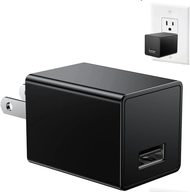 Main image of Huxuoit Hidden Spy Camera for Home Use, USB Charger Camera, 1080P HD Wireless WiFi Indoor Security Camera, Motion Detection, Video Only, No Audio Recording