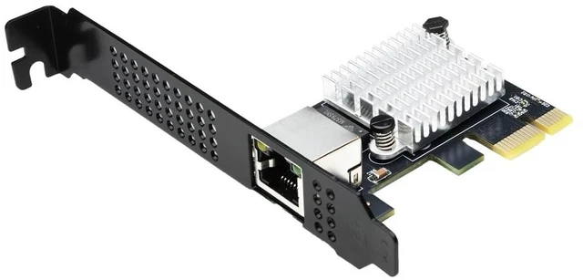 Main image of IO CREST Single Port 10 Gigabit Ethernet PCI-e x1 Network Card RTL8127 Chipset