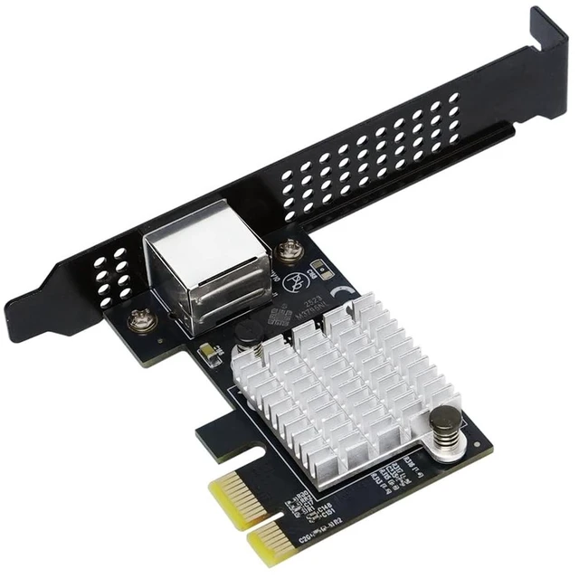 Alt view image 2 of 5 - IO CREST Single Port 10 Gigabit Ethernet PCI-e x1 Network Card RTL8127 Chipset