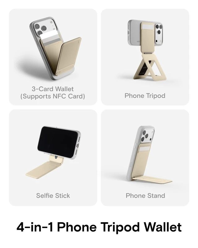 Alt view image 3 of 5 - MOFT Snap Phone Tripod Wallet AERA, NFC-Supported Card Holder, iPhone Stand