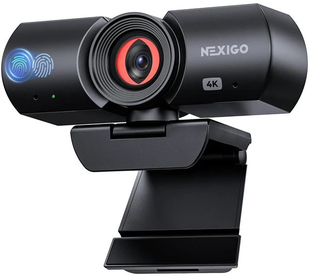 Main image of NexiGo HelloCam Lite 4K Webcam, Auto Electronic Shutter, True Privacy, 9-Step Digital Zoom, 1080p 60fps, 2 Noise-Canceling Mics, AE&3DNR, USB Computer Camera for Zoom/Teams/Streaming