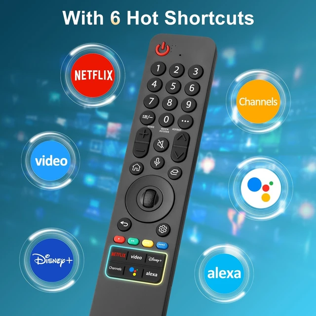 Alt view image 4 of 5 - Voice-Magic-for-LG-TV-Remote-Control-Replacement Compatible with LG MR19GAMR20GAMR21GAMR22GNMR23GA(SlingMR24GNMR25GA.