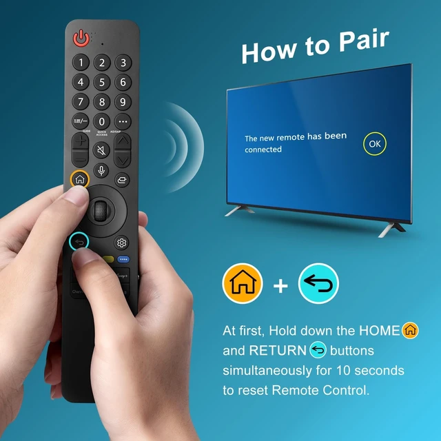 Alt view image 5 of 5 - Voice-Magic-for-LG-TV-Remote-Control-Replacement Compatible with LG MR19GAMR20GAMR21GAMR22GNMR23GA(SlingMR24GNMR25GA.