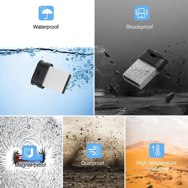 Alt view image 4 of 5 - K&ZZ Flash Drive 16GB USB 2.0 Memory Stick Low Profile Thumb Drive 5 Pack Mini Flash Drives with Lanyard Jump Drive Zip Drive