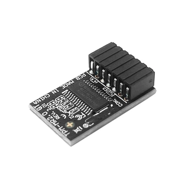 Alt view image 4 of 5 - TPM-M R2.0 Module LPC 14pin-1 with SLB9665 Replacement for ASUS ROG Motherboard Crosshair VI Hero/Maximus IX Extreme/Rampage V Edition 10 / Zenith II Extreme Alpha/Maximus X APEX TPM2.0