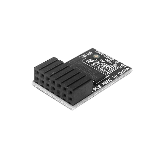 Alt view image 5 of 5 - TPM-M R2.0 Module LPC 14pin-1 with SLB9665 Replacement for ASUS ROG Motherboard Crosshair VI Hero/Maximus IX Extreme/Rampage V Edition 10 / Zenith II Extreme Alpha/Maximus X APEX TPM2.0