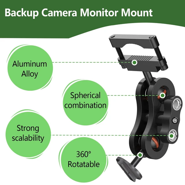 Alt view image 3 of 5 - RNVEASS Dash Cam Mount,Aluminum Rearview Mirror Bracket Installation Kit