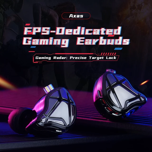Alt view image 2 of 5 - KZ Axas Gaming Earbud,Deep Bass Sound Wired Earbud,in Ear Monitor Headphone