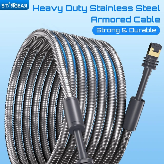 Alt view image 2 of 5 - STARGEAR 82FT Heavy Duty Starlink Ethernet Power Cable for Gen 3/Mini