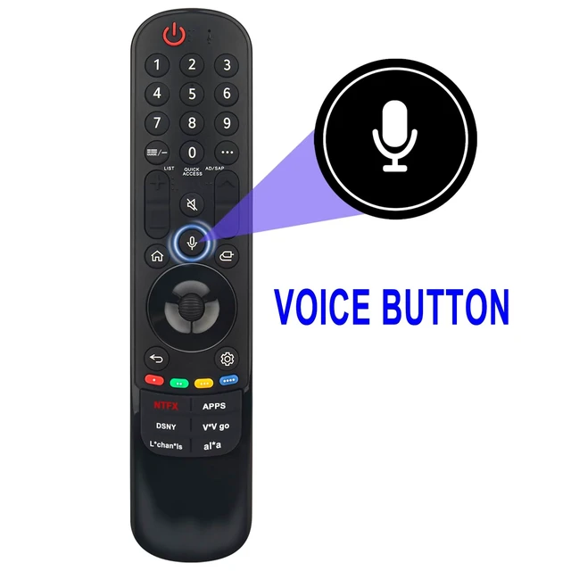 Alt view image 2 of 5 - AKB76045106 MR24GN Voice Remote Replacement for LG 4K UHD TV UT7000 UT7550