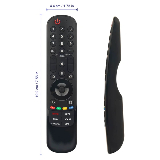 Alt view image 3 of 5 - AKB76045106 MR24GN Voice Remote Replacement for LG 4K UHD TV UT7000 UT7550