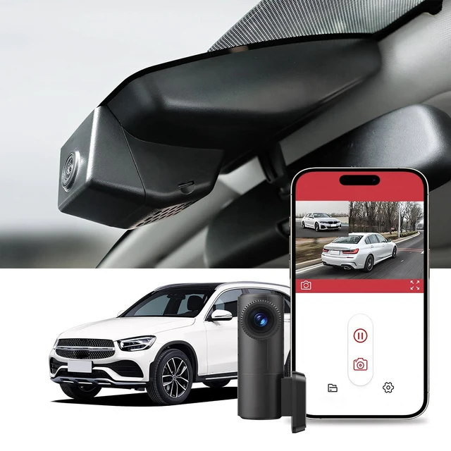 Alt view image 2 of 5 - G10 Front 4K +Rear 2K Dash Cam Custom Fit for Mercedes-Benz GLC43/ GLC200/ GLC260/GLC300/ C180L/C200L/ C260/C300/ E200L/ E300/E350/ SLC, 4K+2K Dual Record, Built-in WiFi & APP, FREE128G